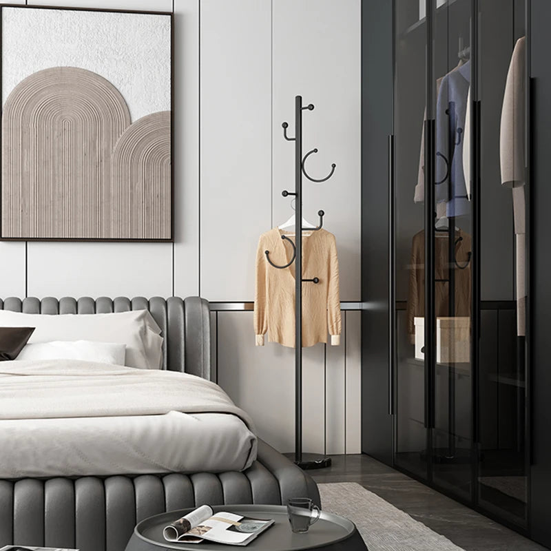 Luxury Modern Coat Rack Italian Style Living Room Portable Standing Floor Clothes Hanger Office Appendiabiti Room Furniture - Fixturic