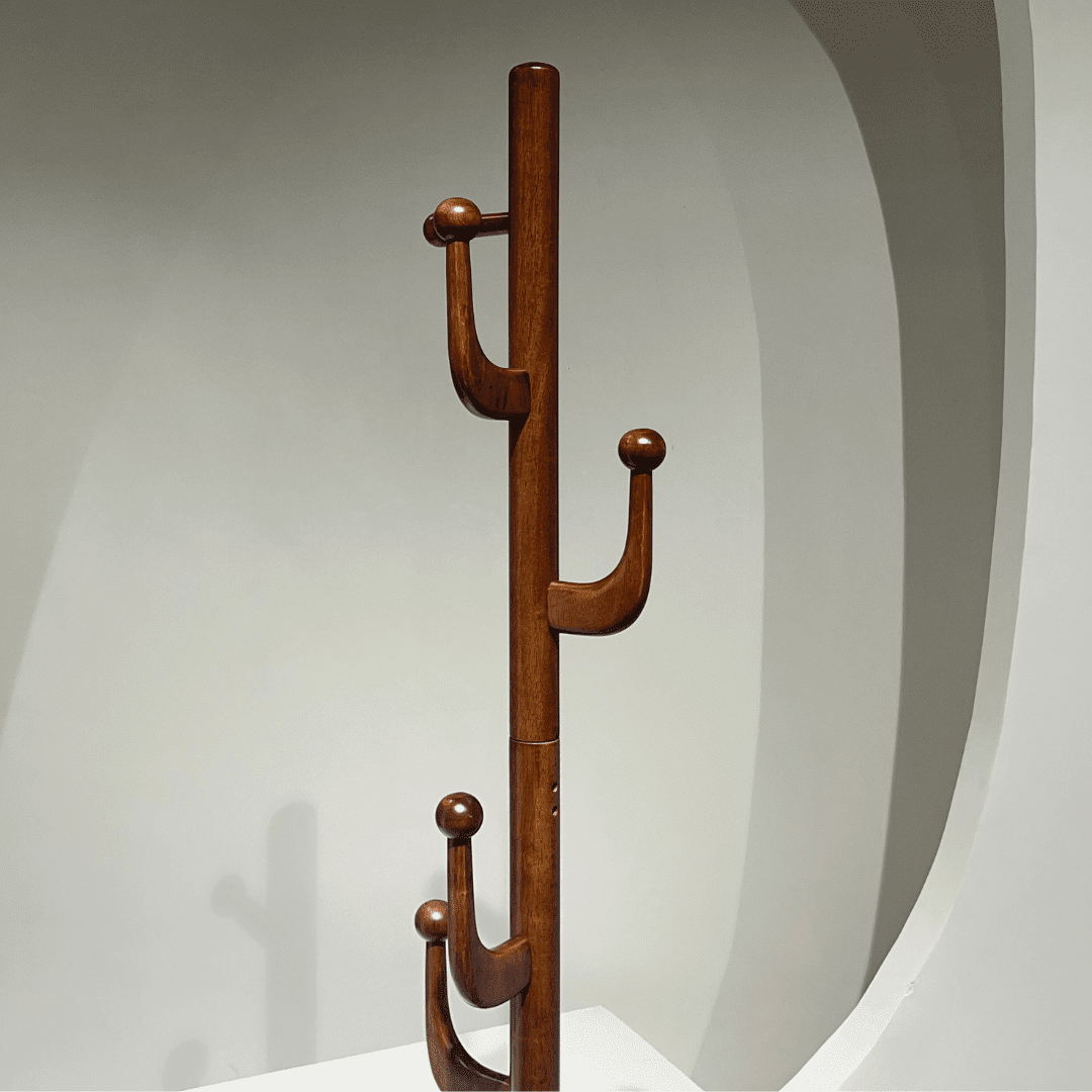 Brie Wooden Clothes Hanging Stand - Fixturic