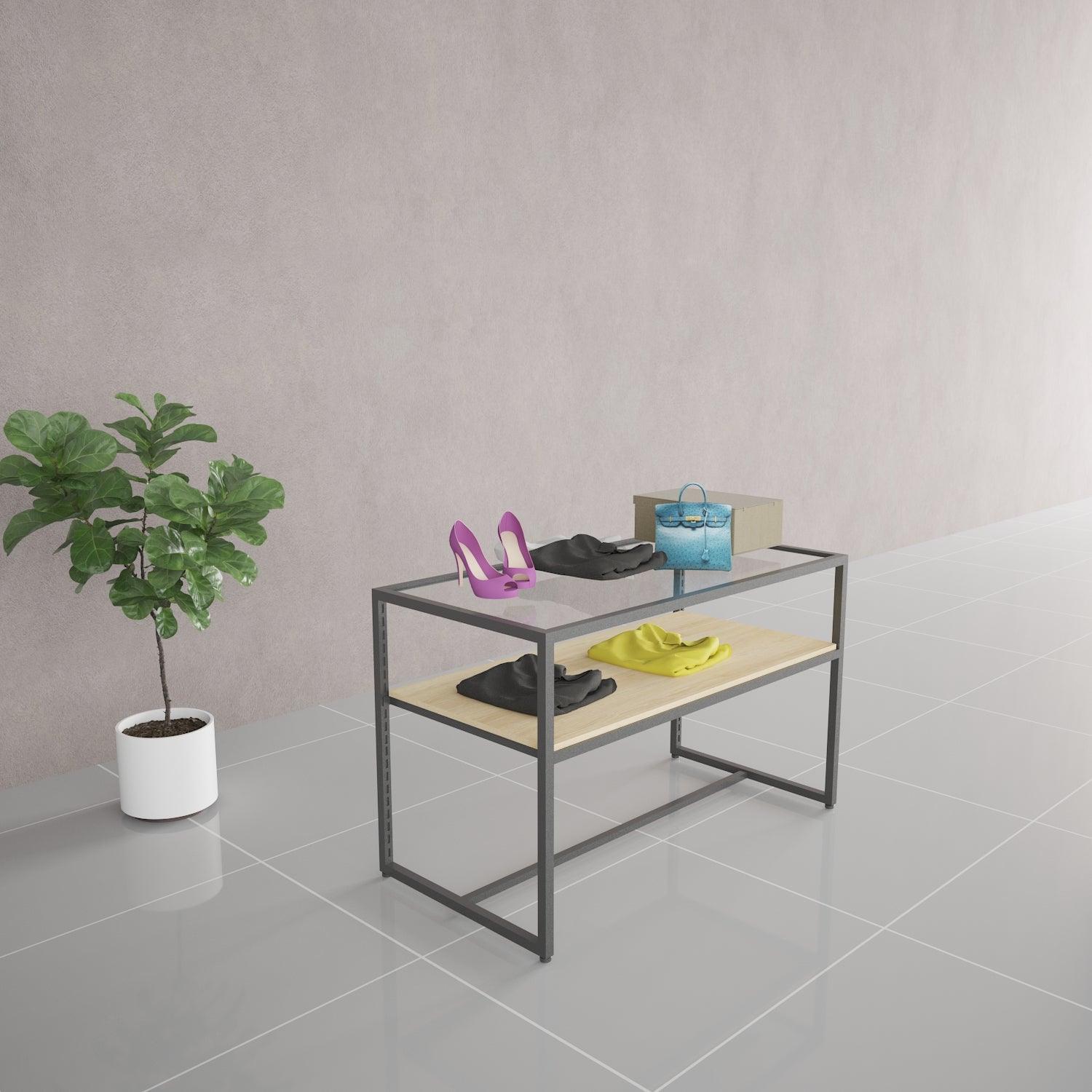 Display Table With Glass Top - Fixturic
