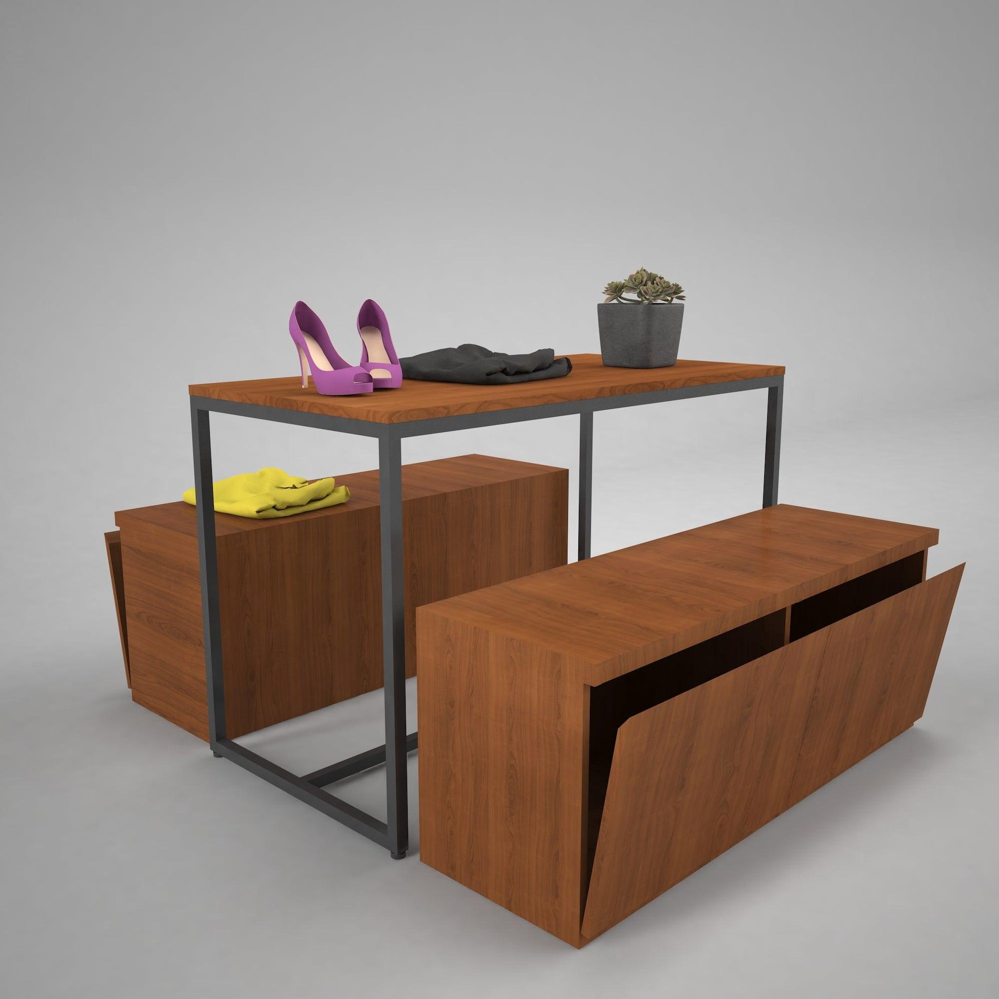 Nesting Table With Cabinets - Fixturic
