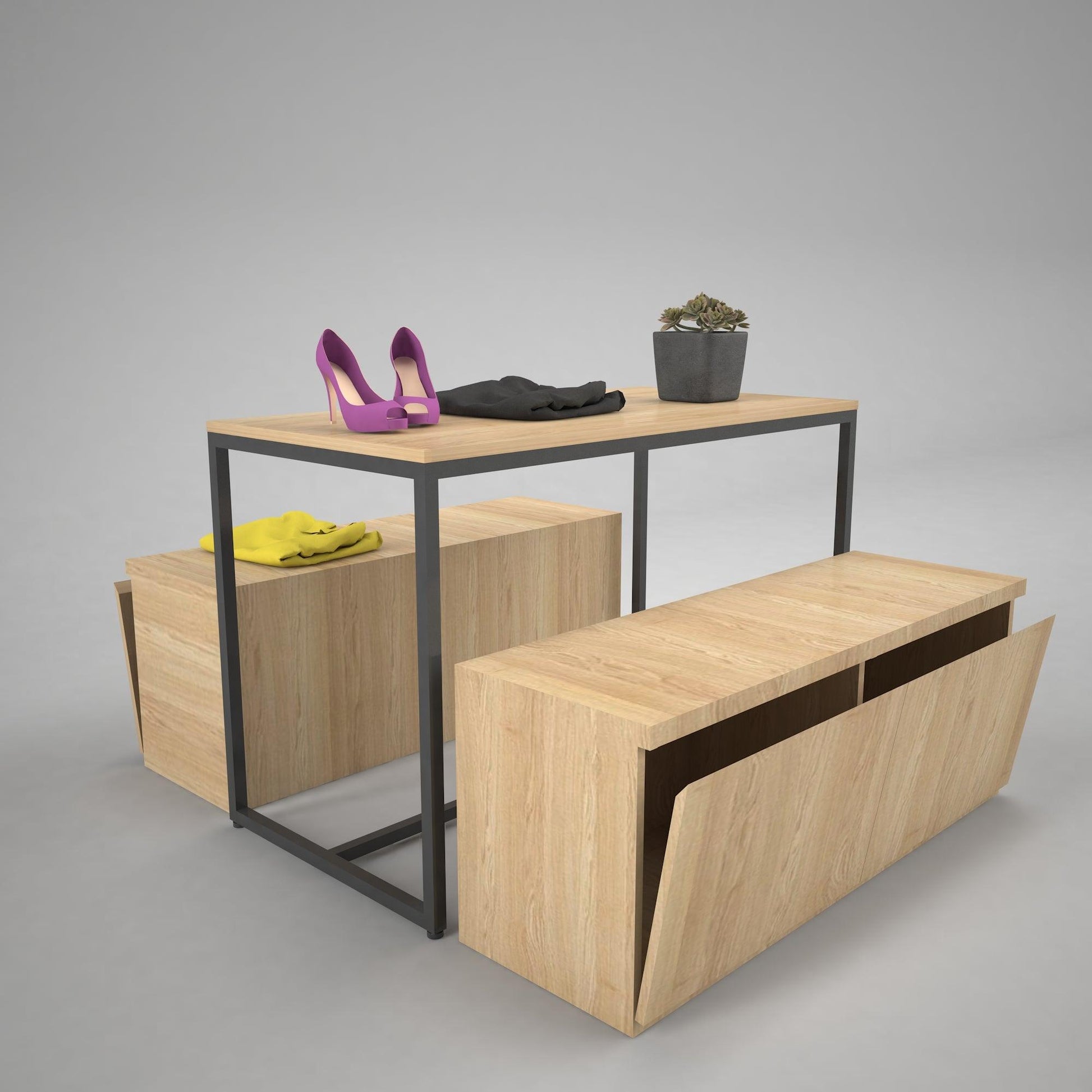 Nesting Table With Cabinets - Fixturic