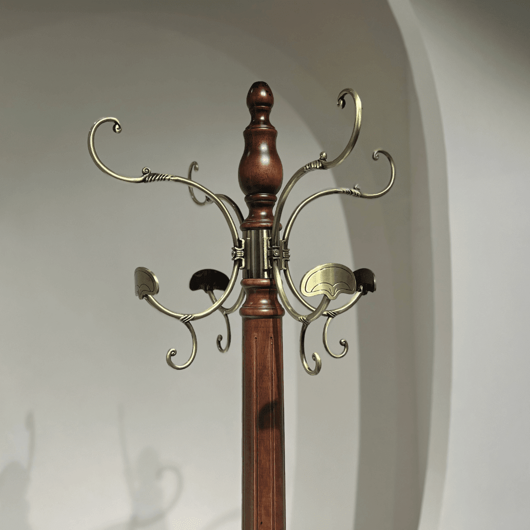 Quez Wooden Coat Hanging Stand - Fixturic