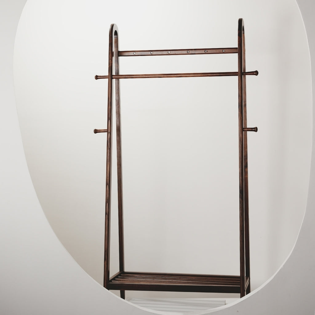 Inari Wooden Clothes Hanging Stand - Fixturic