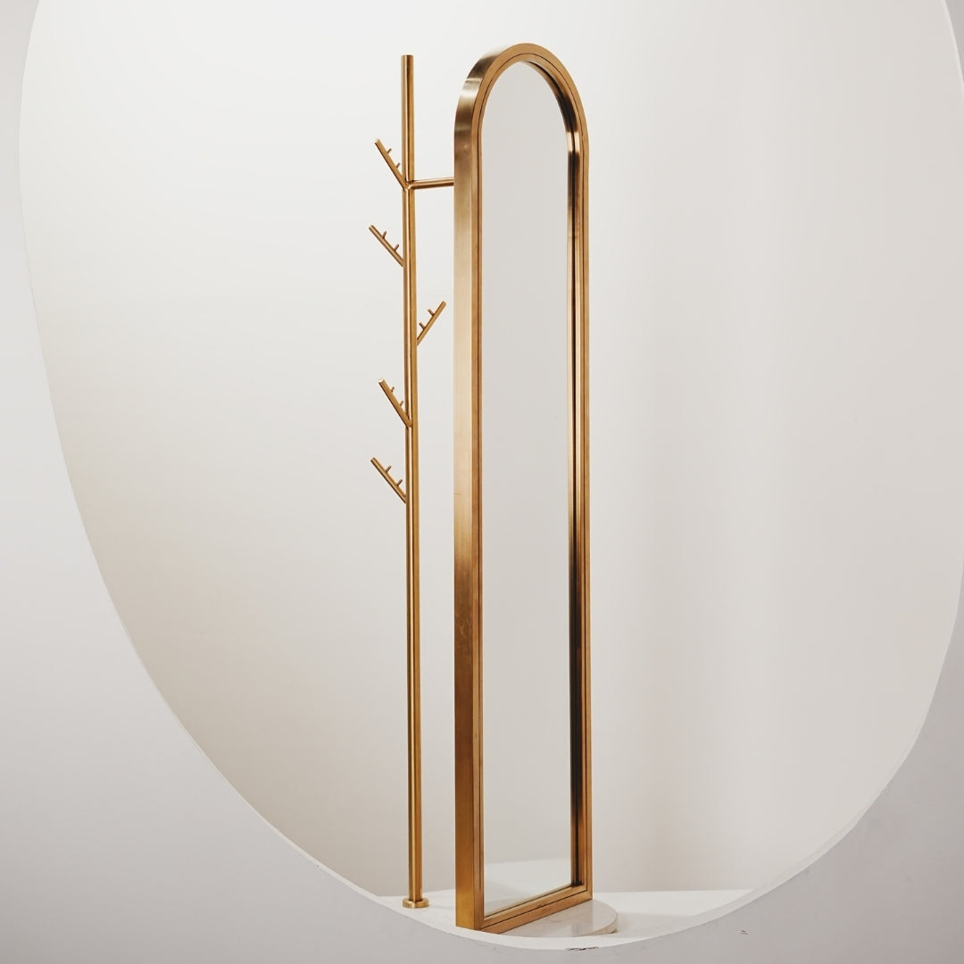 Nordic Mirror Clothes Rack - Fixturic