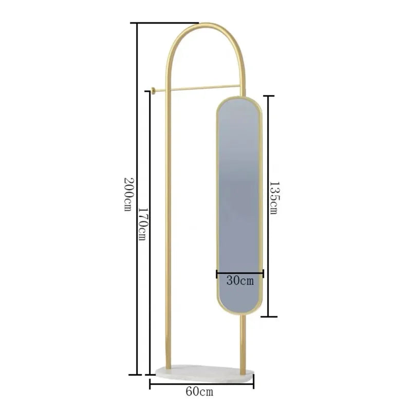 Antila Clothes Hanging Stand with Mirror