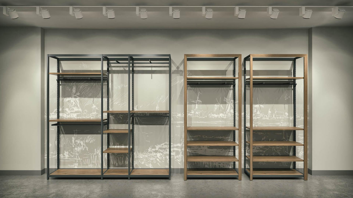 Almirah Shelving System Retail Store Furniture Fixturic