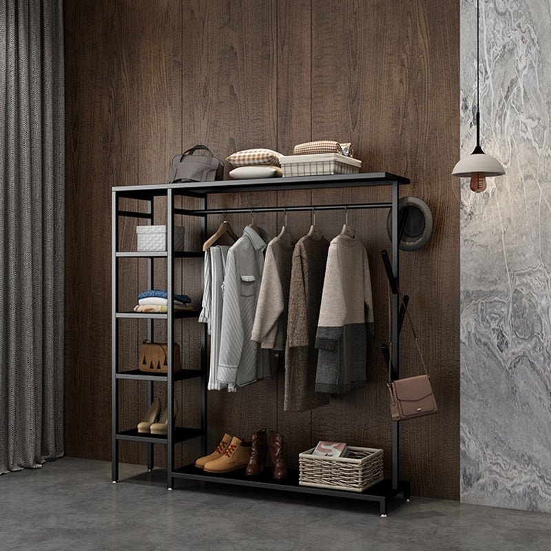 Open Clothes Rack Stainless Steel | Luxury & Modern | Fixturic