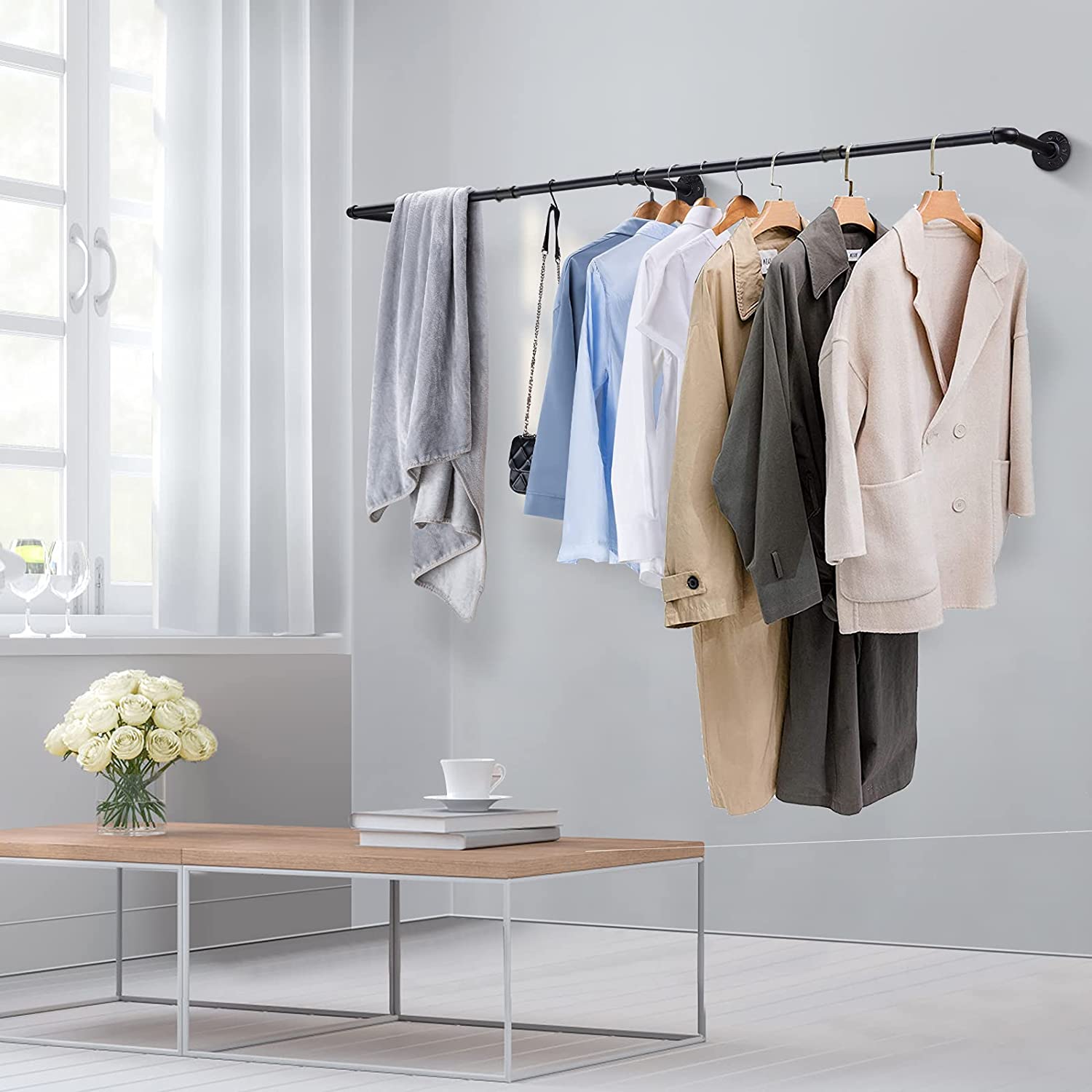Birch Clothes Rail | Display Racks and Rails by Fixturic