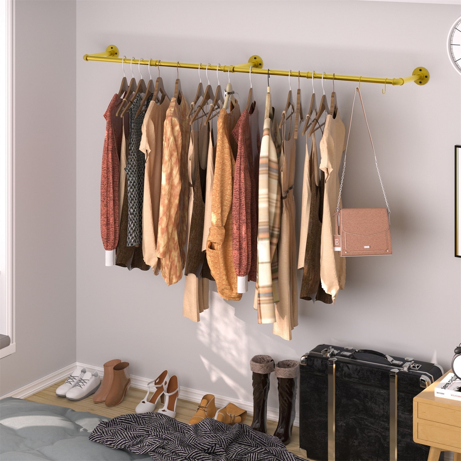 Birch Clothes Rail Display Racks and Rails by Fixturic