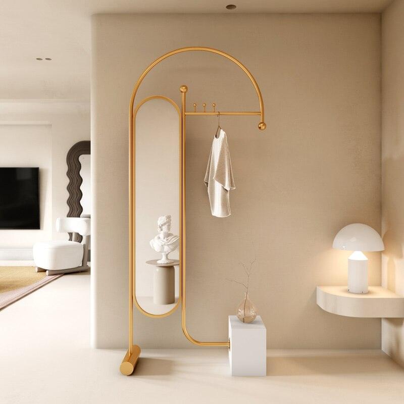 Blinque Clothes Hanging Stand with Mirror - Fixturic