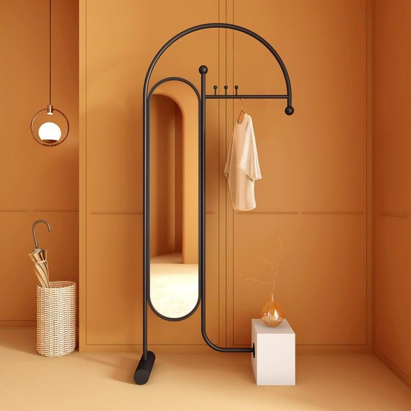 Blinque Clothes Hanging Stand with Mirror - Fixturic