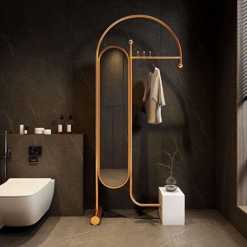 Blinque Clothes Hanging Stand with Mirror - Fixturic