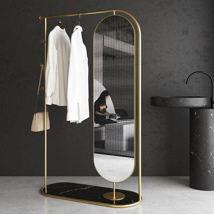 Commo Clothes Rack with Mirror - Fixturic