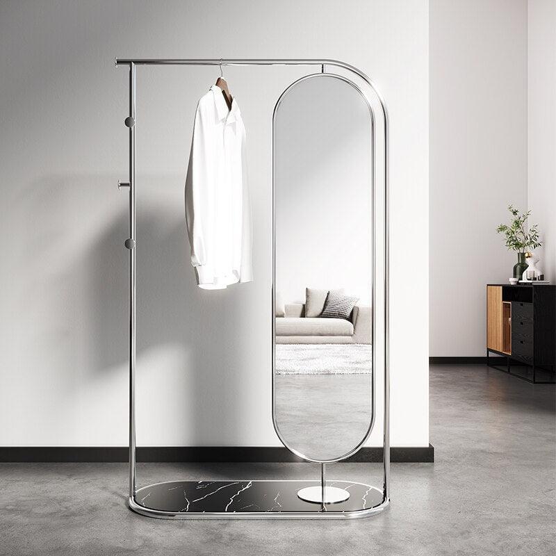 Commo Clothes Rack with Mirror - Fixturic