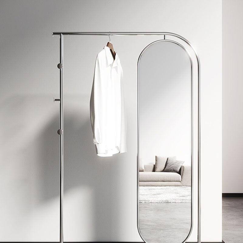 Clothes hanger with mirror sale