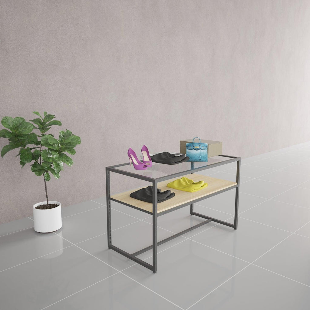 Display Table With Glass Top - Fixturic